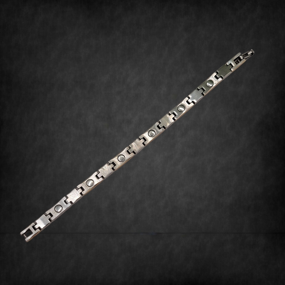 SABONA Silver And Gold Magnetic Link Bracelet - Picture 5 of 6